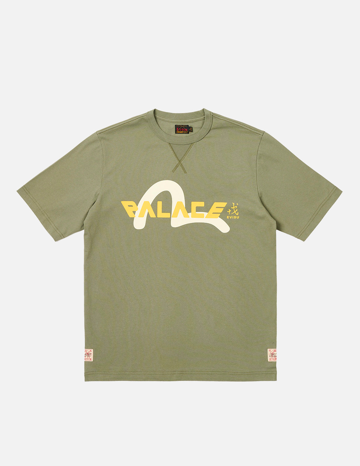 PALACE EVISU Contrasting Logo Print Regular Fit T-shirt