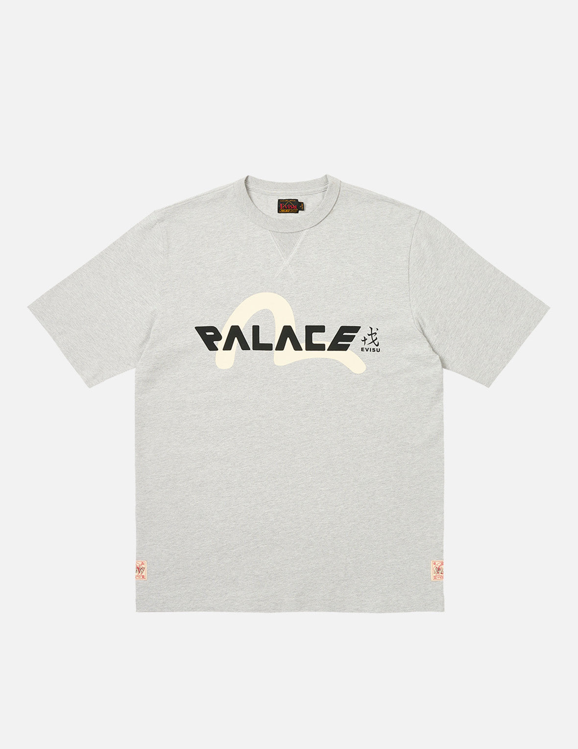 PALACE EVISU コントラストロゴプリント レギュラーフィット Tシャツ