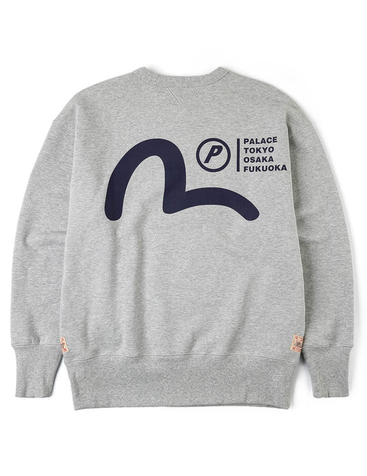 PALACE EVISU マルチシティカモメロゴスウェットシャツ